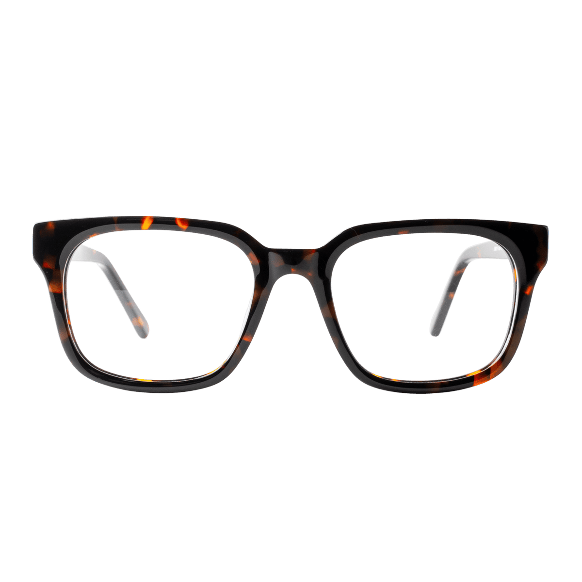 Noah - Rectangle Gun Frames Glasses | ABBE Glasses Gallery Noah Eyeglasses Brown 54mm main image 2